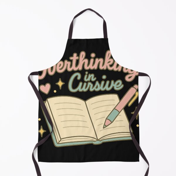 Item preview, Overthinking in Cursive – Cute Journaling & Planner Lover Design designed and sold by Laughprints.
