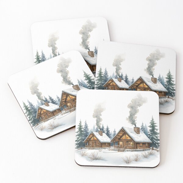 Item preview, Winter Cabins designed and sold by catcurio.