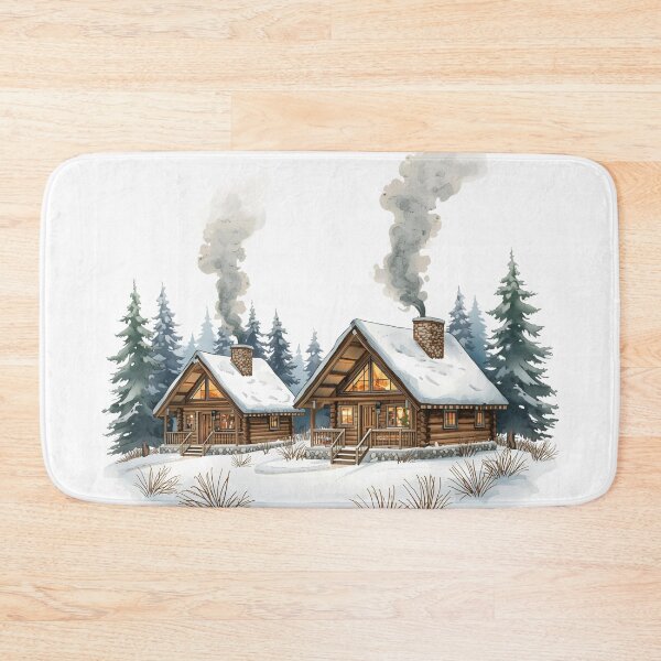 Item preview, Winter Cabins designed and sold by catcurio.