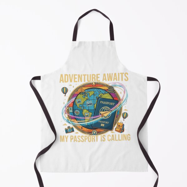 Item preview, Adventure Awaits: My Passport is Calling - World Traveler T-Shirt Design designed and sold by Sushikidsntod.
