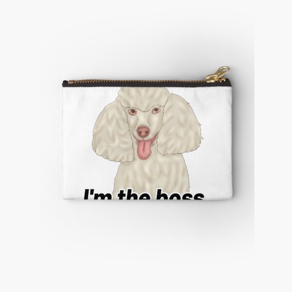 Item preview, French Poodle – “I’m the Boss” – Semi-Realistic Elegant Dog Illustration designed and sold by Crack-in-Colors.