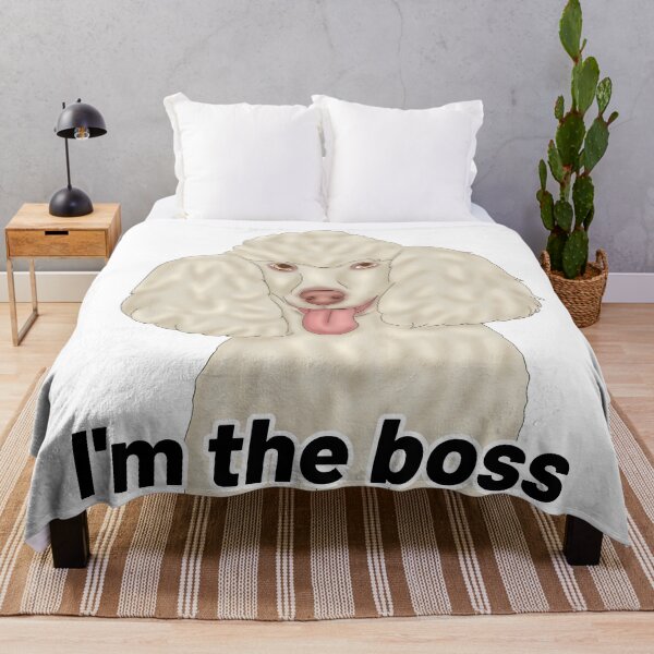 Item preview, French Poodle – “I’m the Boss” – Semi-Realistic Elegant Dog Illustration designed and sold by Crack-in-Colors.
