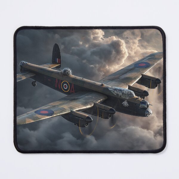 Item preview, Wartime Lancaster Gliding Across Dark Skies in Low Light designed and sold by Skyframe Aviation.