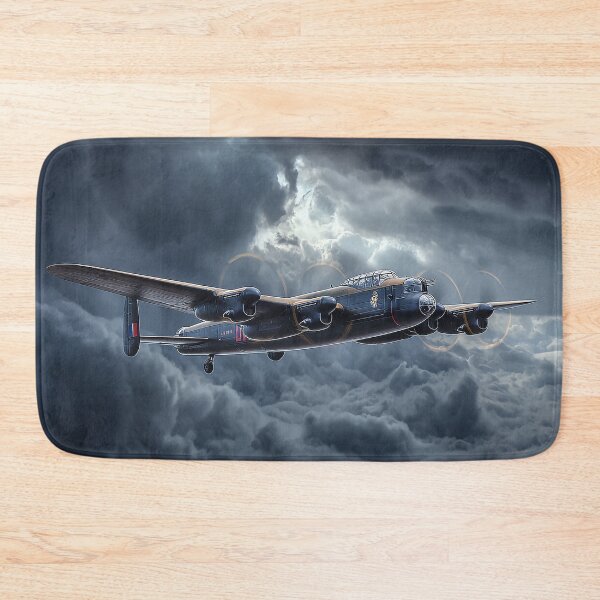 Item preview, Bomber Command Lancaster Enduring Thunderous Clouds in the Heart of the Storm designed and sold by Skyframe Aviation.