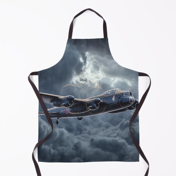 Item preview, Bomber Command Lancaster Enduring Thunderous Clouds in the Heart of the Storm designed and sold by Skyframe Aviation.