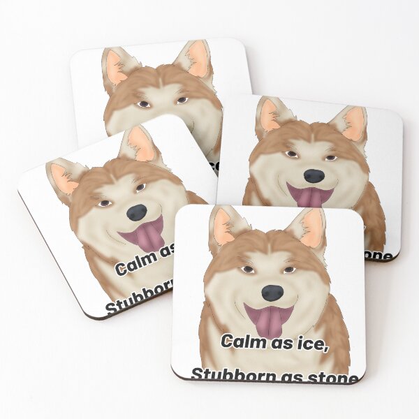 Item preview, Akita – “Calm as Ice, Stubborn as Storm” – Semi-Realistic Noble Dog Design designed and sold by Crack-in-Colors.