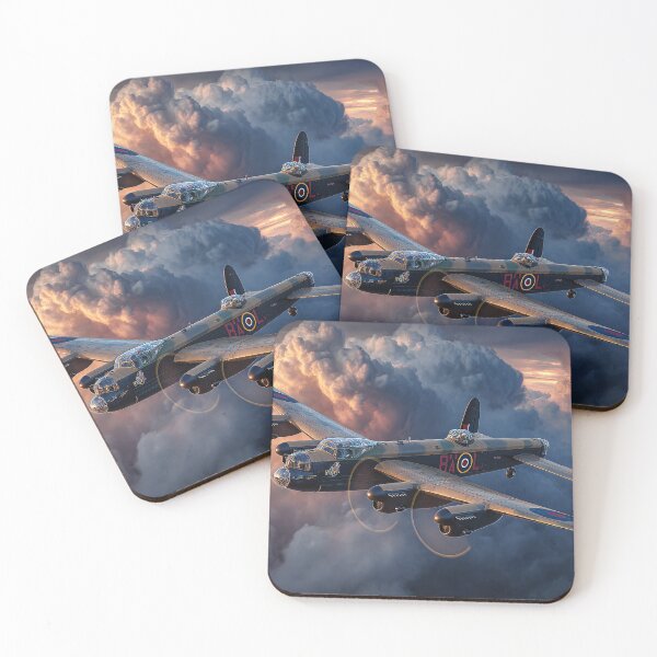 Item preview, Legendary Lancaster Soaring Through Ominous Skies in Low Light designed and sold by Skyframe Aviation.