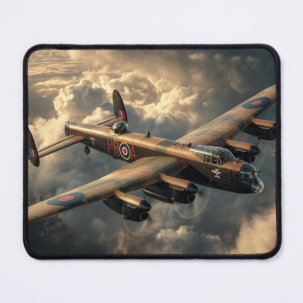 Item preview, Lancaster Heavy Bomber In Flight Through Rolling Storm Clouds in Heavy Weather designed and sold by Skyframe Aviation.