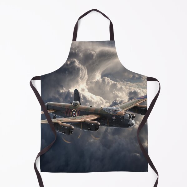 Item preview, Classic Lancaster Aircraft Charging Into Turbulent Skies in Heavy Weather designed and sold by Skyframe Aviation.