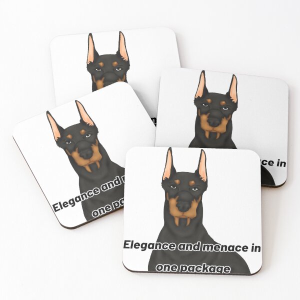 Item preview, Doberman – “Elegance & Menace in One Package” – Bold Dog Semirealistic Design designed and sold by Crack-in-Colors.
