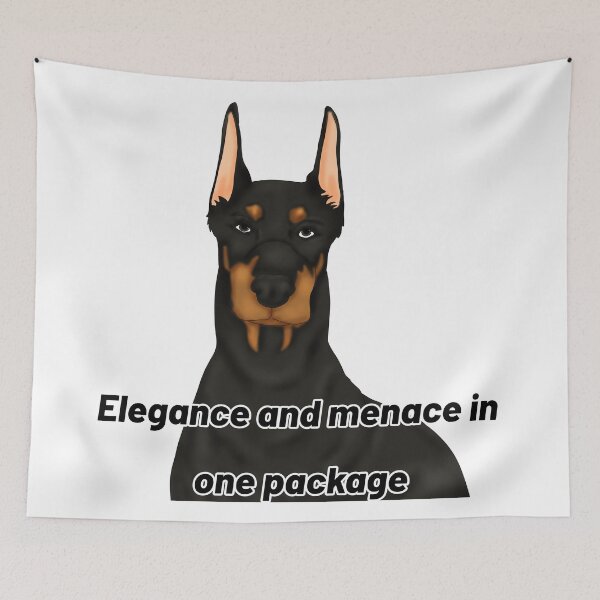 Item preview, Doberman – “Elegance & Menace in One Package” – Bold Dog Semirealistic Design designed and sold by Crack-in-Colors.