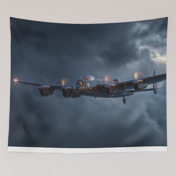 Item preview, Legendary Lancaster Battling Wild Weather in the Heart of the Storm designed and sold by Skyframe Aviation.