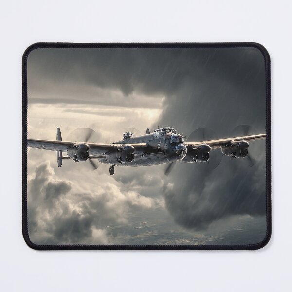 Item preview, RAF Lancaster Soaring Through Raging Storm at Dusk designed and sold by Skyframe Aviation.