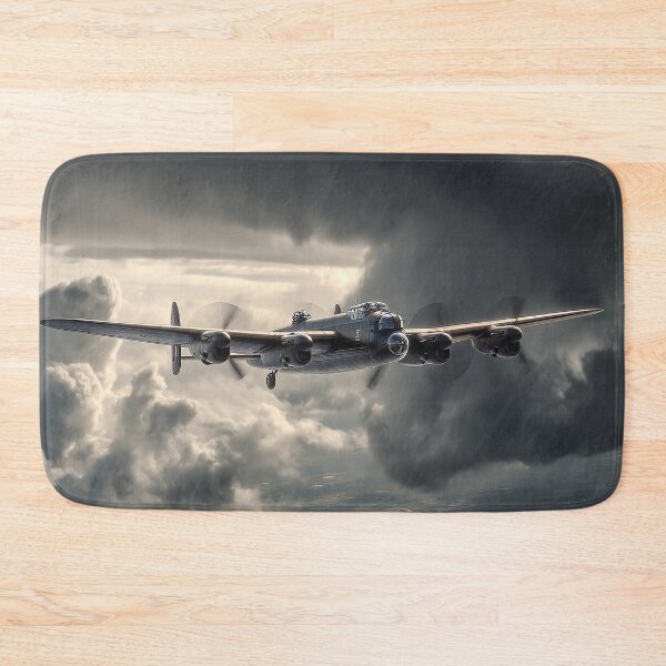 Item preview, RAF Lancaster Soaring Through Raging Storm at Dusk designed and sold by Skyframe Aviation.