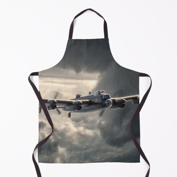 Item preview, RAF Lancaster Soaring Through Raging Storm at Dusk designed and sold by Skyframe Aviation.