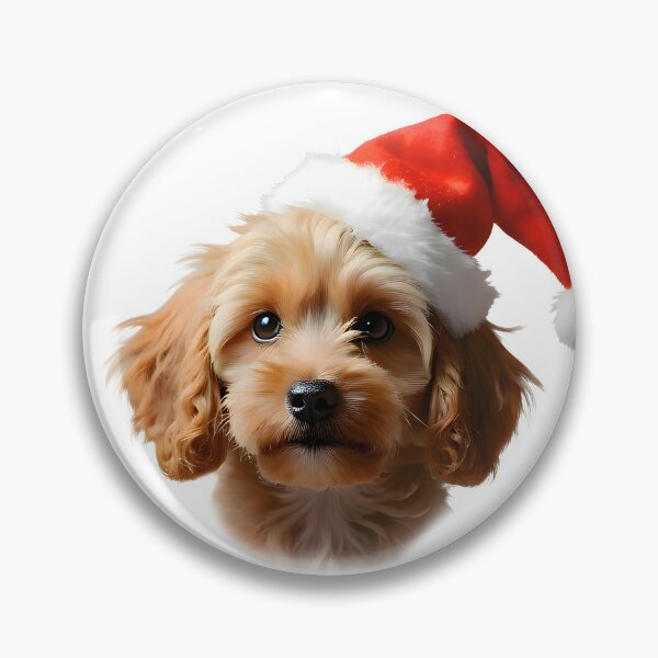 Item preview, Cockapoo Dog Christmas Portrait designed and sold by debbiedoodarday.