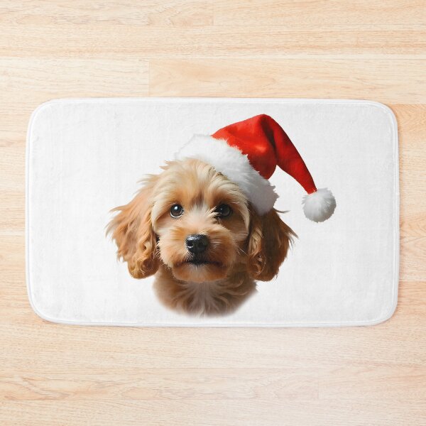 Item preview, Cockapoo Dog Christmas Portrait designed and sold by debbiedoodarday.