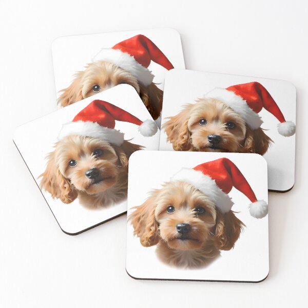 Item preview, Cockapoo Dog Christmas Portrait designed and sold by debbiedoodarday.