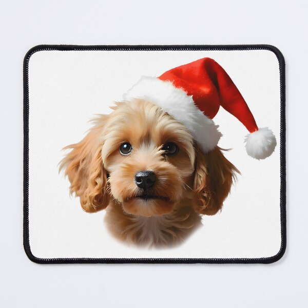 Item preview, Cockapoo Dog Christmas Portrait designed and sold by debbiedoodarday.