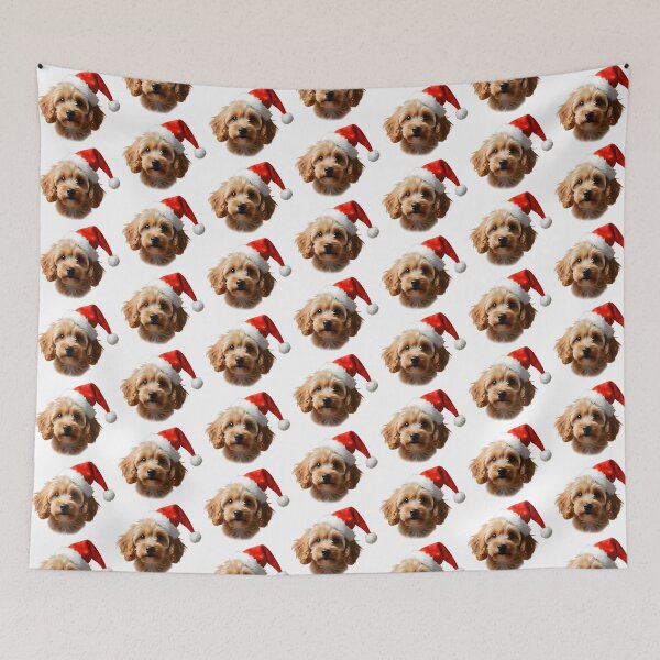 Item preview, Cockapoo Dog Christmas Portrait designed and sold by debbiedoodarday.
