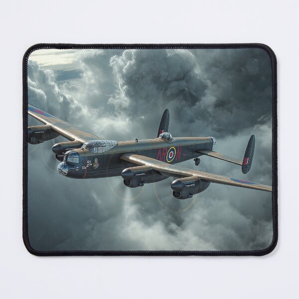 Item preview, Lancaster Heavy Bomber Navigating Rolling Storm Clouds in Heavy Weather designed and sold by Skyframe Aviation.