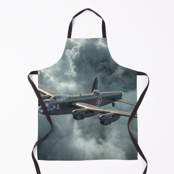 Item preview, Lancaster Heavy Bomber Navigating Rolling Storm Clouds in Heavy Weather designed and sold by Skyframe Aviation.