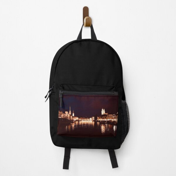 Item preview, Zurich at night – Mirror of lights / Swiss Artwork Photography designed and sold by Raphael Wolf.