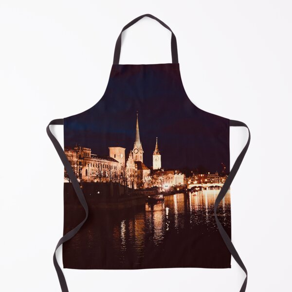 Item preview, Zurich at night – Mirror of lights / Swiss Artwork Photography designed and sold by Raphael Wolf.