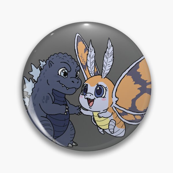 Item preview, Godzilla & Mothra : Chibi Best Friends designed and sold by VoxTheEnby.