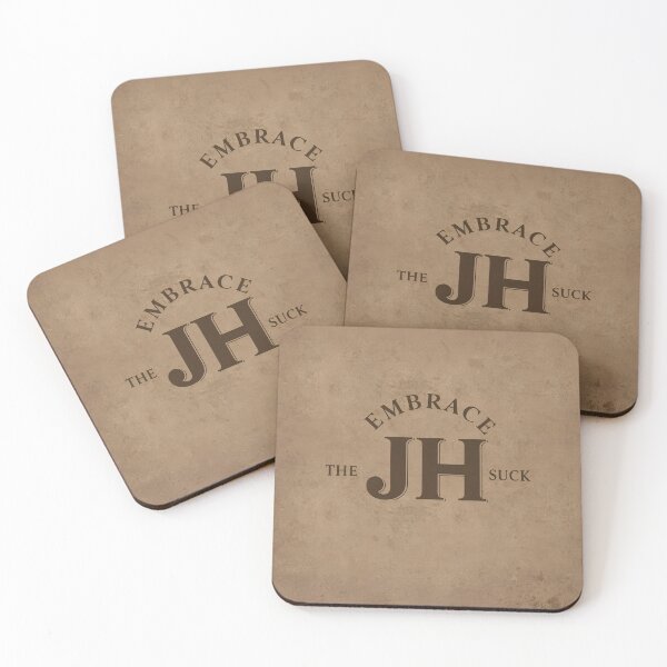 Item preview, Embrace The JH Monogram: Bold Vintage Design with Curved Text and Centered Initials Emblem Typography designed and sold by Rue Market.