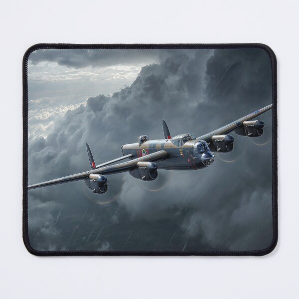 Item preview, Classic Lancaster Aircraft Battling Rain Clouds in the Heart of the Storm designed and sold by Skyframe Aviation.