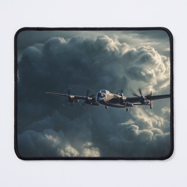 Item preview, Historic Lancaster Gliding Across Cloud Bursts in Low Light designed and sold by Skyframe Aviation.