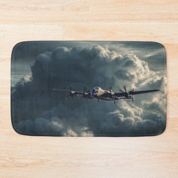 Item preview, Historic Lancaster Gliding Across Cloud Bursts in Low Light designed and sold by Skyframe Aviation.
