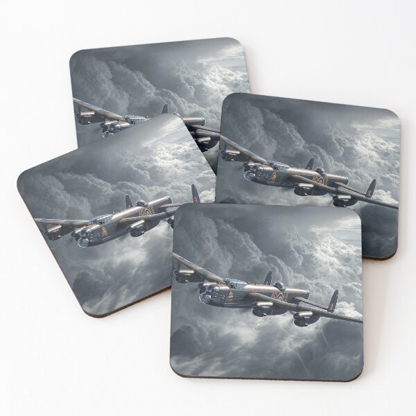 Item preview, Historic Lancaster Navigating Rain Filled Skies in Wartime Skies designed and sold by Skyframe Aviation.