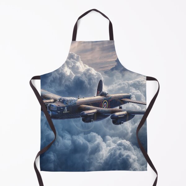 Item preview, Classic Lancaster Aircraft Rising Above Moody Skies in Low Light designed and sold by Skyframe Aviation.