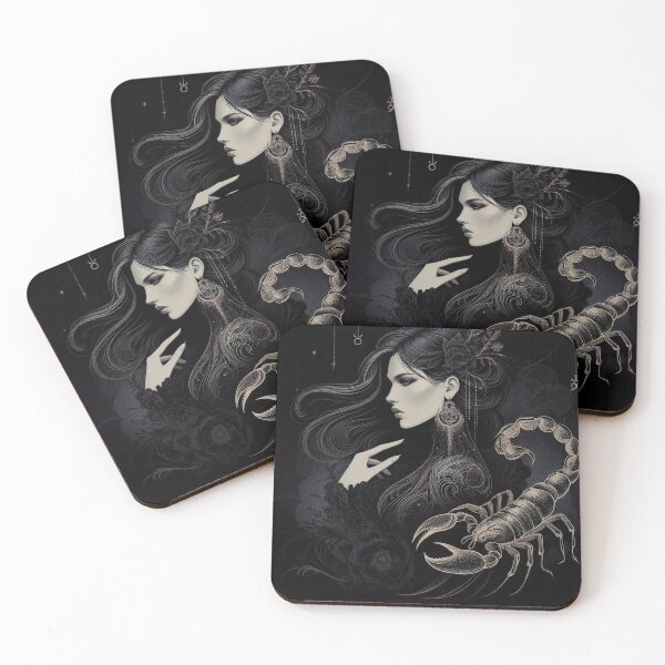 Item preview, Scorpio – Dark Realistic Zodiac Illustration designed and sold by Roberta Calabrese.