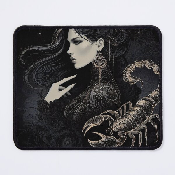 Item preview, Scorpio – Dark Realistic Zodiac Illustration designed and sold by Roberta Calabrese.