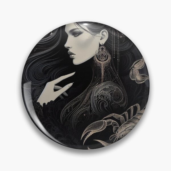 Item preview, Scorpio – Dark Realistic Zodiac Illustration designed and sold by Roberta Calabrese.