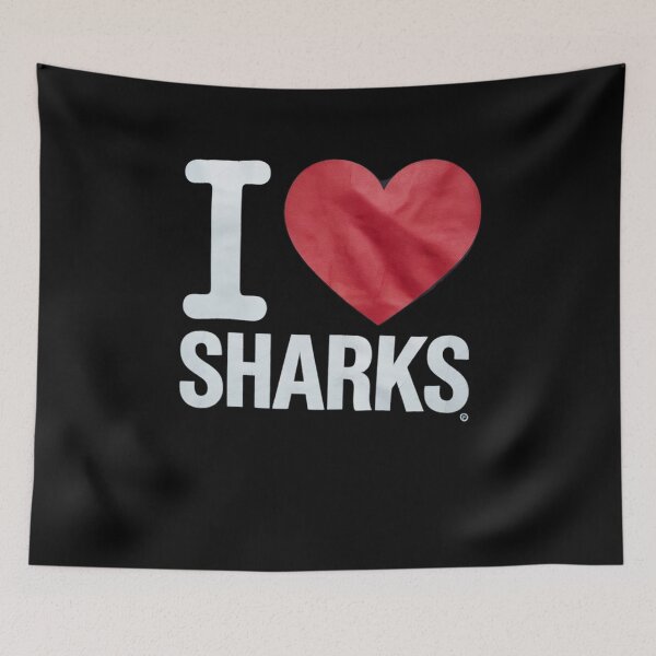 Item preview, I Love Sharks  designed and sold by lilLilaBatArt.