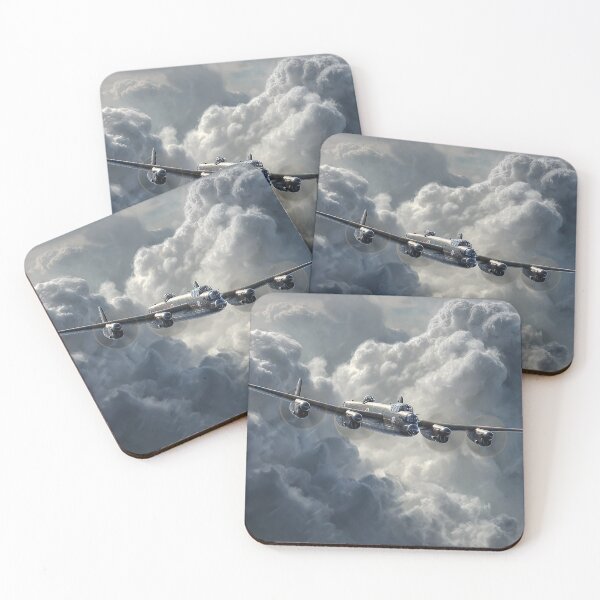 Item preview, Bomber Command Lancaster Soaring Through Brooding Storms in the Heart of the Storm designed and sold by Skyframe Aviation.