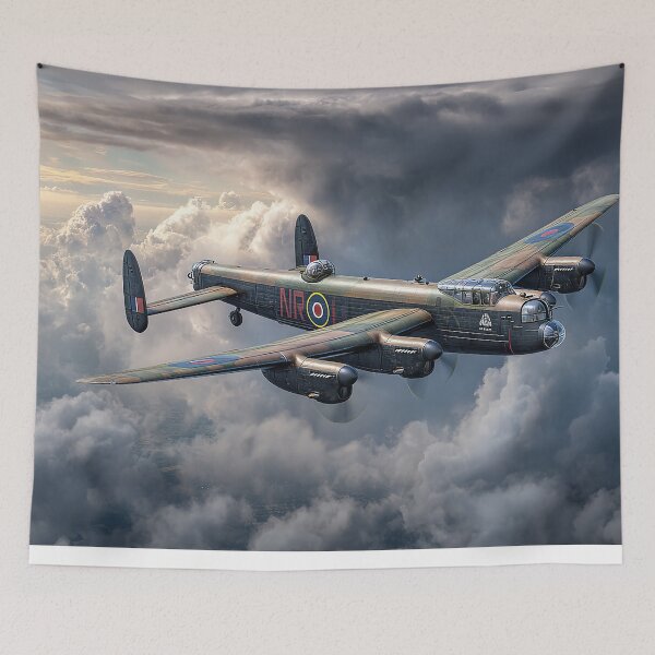 Item preview, Avro Lancaster Soaring Through Heavy Rain in the Heart of the Storm designed and sold by Skyframe Aviation.
