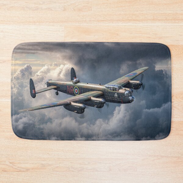 Item preview, Avro Lancaster Soaring Through Heavy Rain in the Heart of the Storm designed and sold by Skyframe Aviation.