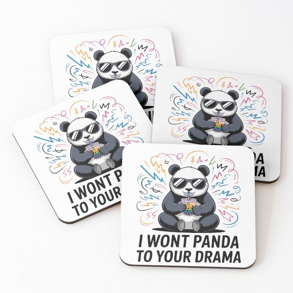 Item preview, Funny Panda Pun  – “I Won’t Panda to Your Drama” designed and sold by JPees.