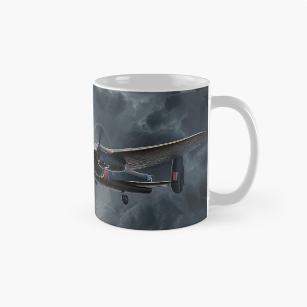 Item preview, Wartime Lancaster Rising Above Dark Skies Over England designed and sold by Skyframe Aviation.