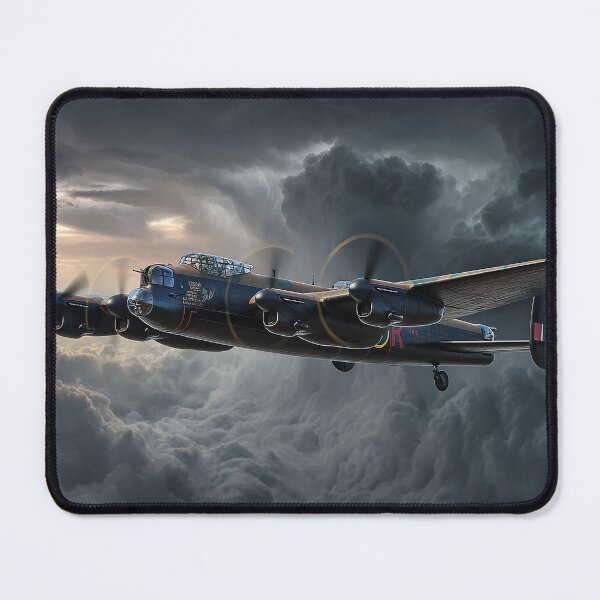 Item preview, Wartime Lancaster Rising Above Dark Skies Over England designed and sold by Skyframe Aviation.