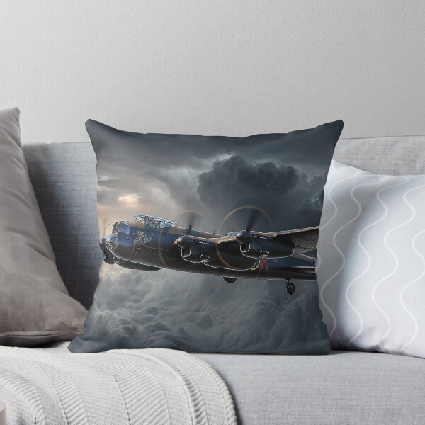 Item preview, Wartime Lancaster Rising Above Dark Skies Over England designed and sold by Skyframe Aviation.