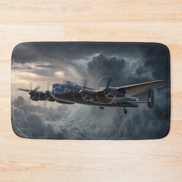 Item preview, Wartime Lancaster Rising Above Dark Skies Over England designed and sold by Skyframe Aviation.
