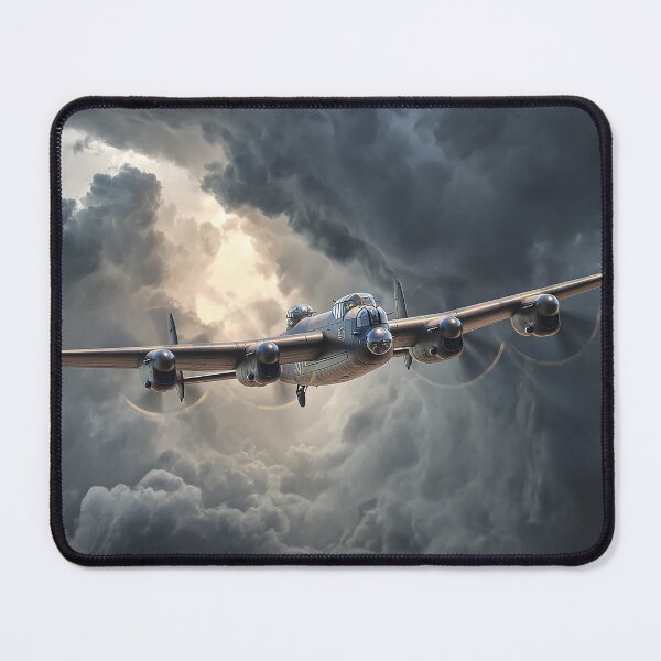 Item preview, RAF Lancaster Rising Above Black Clouds Over England designed and sold by Skyframe Aviation.
