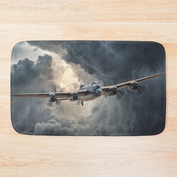 Item preview, RAF Lancaster Rising Above Black Clouds Over England designed and sold by Skyframe Aviation.
