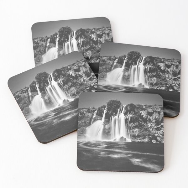 Item preview, Sea based Waterfall in Black and White designed and sold by Charles Oliver Creations.